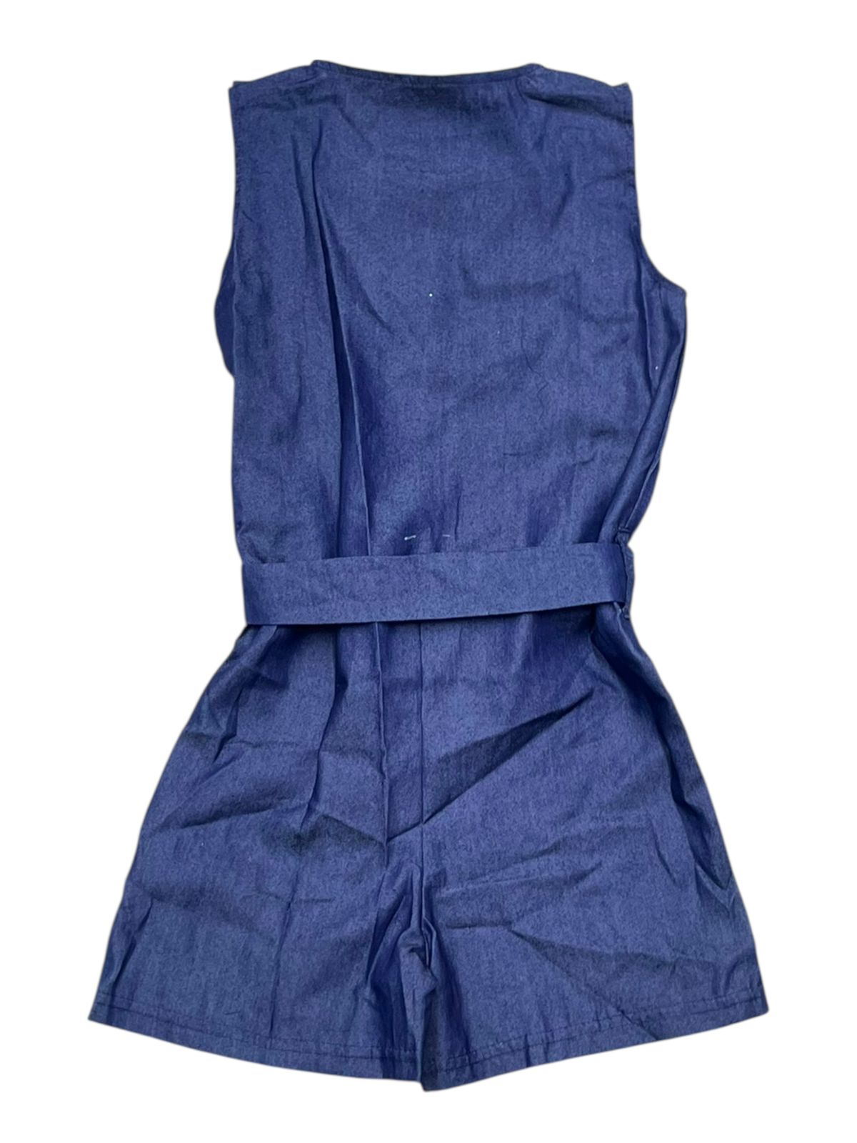 JUMPSUITE CORTO CON DETALLES DE OLANES PARA NIÑAS 8 A 14 AÑOS