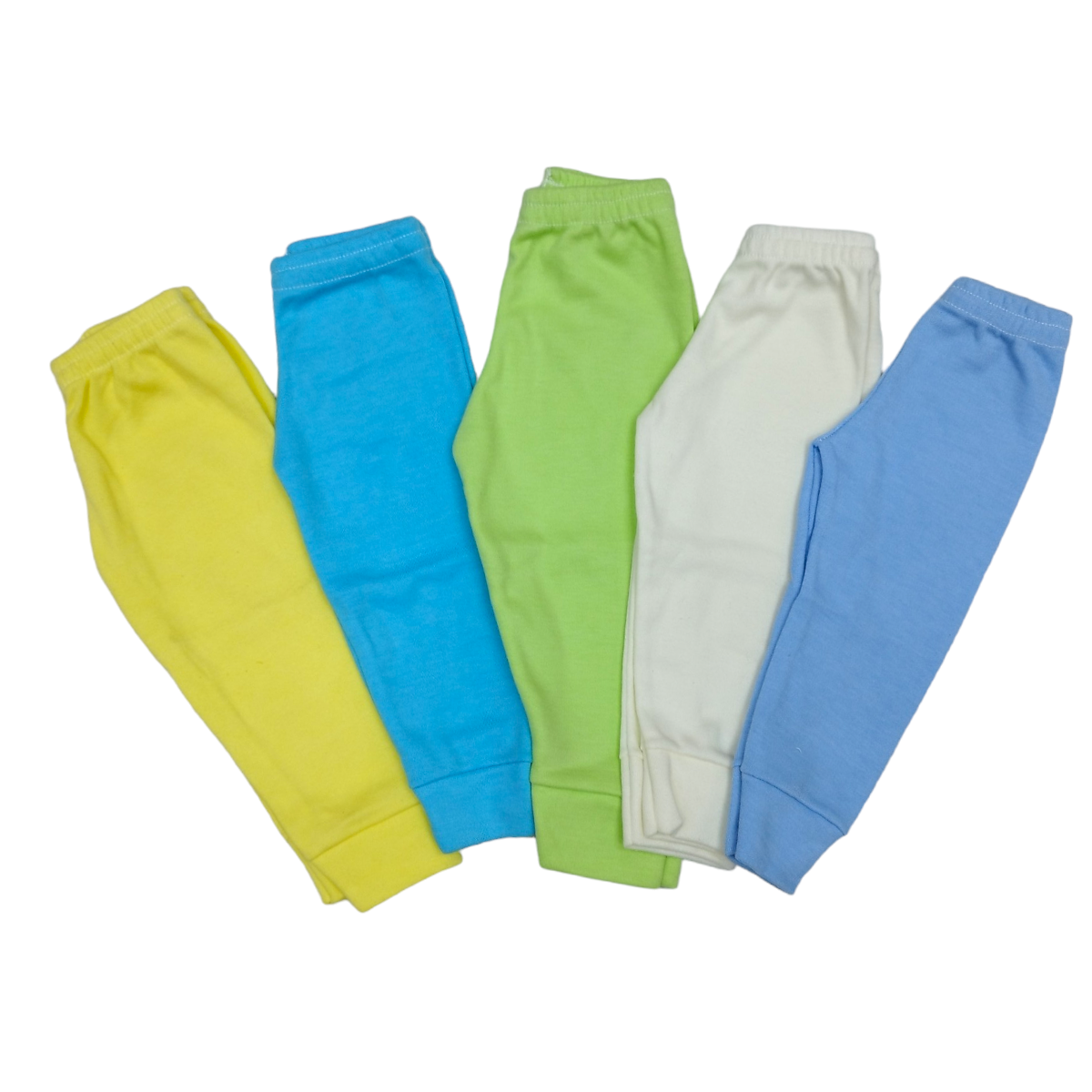 Juego 5 Pantalones colores pastel, bebés y niños de 0 a 4 años
