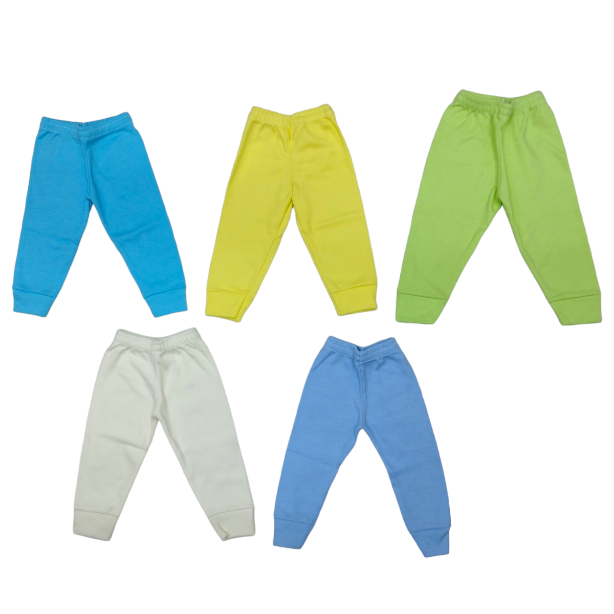 Juego 5 Pantalones colores pastel, bebés y niños de 0 a 4 años