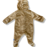 Mameluco Afelpado Y Suavecito Cara Osito Para Bebés 0 A 9 Meses