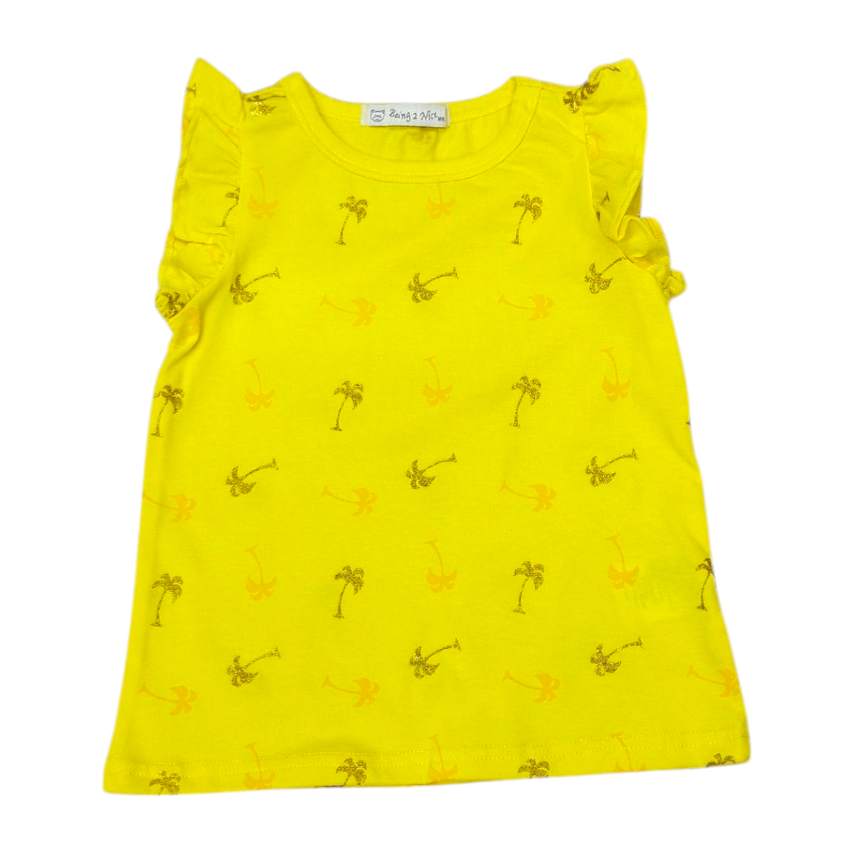 Conjunto Niña 3 Pzs 2-6 Años: Blusas y Short Mezclilla Bordado Palmera