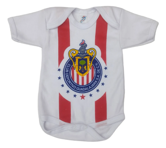 Set Pañalero Y Pantalón Algodón Chivas Del Guadalajara Bebé 0 a 3 meses
