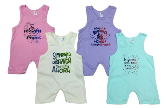 4 Pzas Pañaleros Tipo Short Colores Pastel Y 100% Algodón