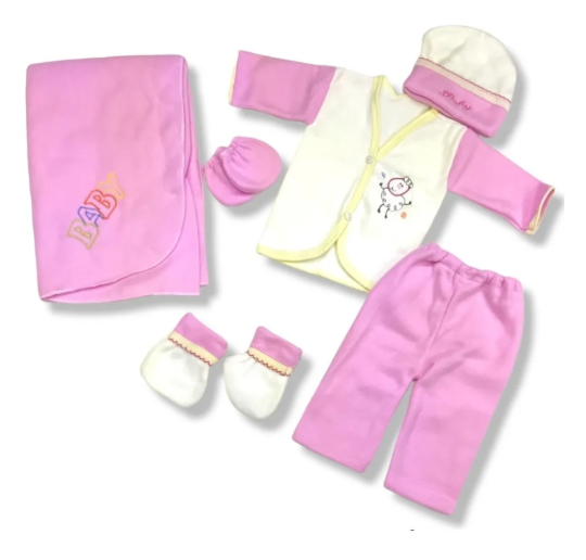 Set De Bienvenida Para Recién Nacido (con 6 Piezas).