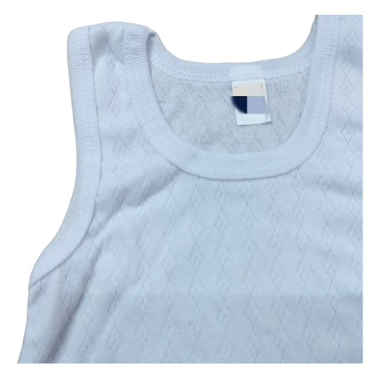 6 Pack Camiseta Tirantes 100% Algodón Niños 2 A 12 Años