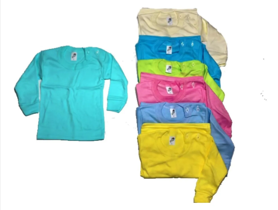 4 Pack Playeras Manga Larga Lisas O Estampadas Para Niños