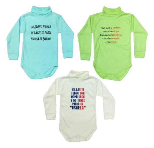 3 Pack Pañalero Jumbo Cuello Ruso, Alto, Tortuga Talla 2-4 A