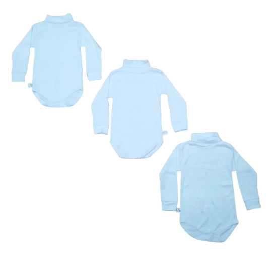 3 Pack Pañalero Jumbo Cuello Ruso, Alto, Tortuga Talla 2-4 A