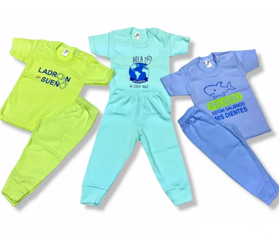6 Pack Con 3 Pants Ligeros Y 3 Playeras Manga Corta Niñ 1-3a