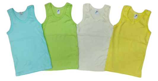 4 Pack Camisetas Lisas O Estampadas 100% Algodón 2 A 6 Años