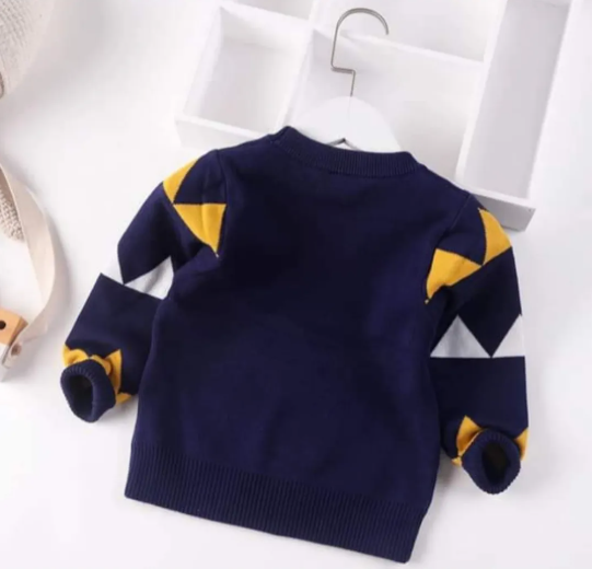 Sueter Cuello Redondo Navideño Extra Suave Dinosaurio Niños