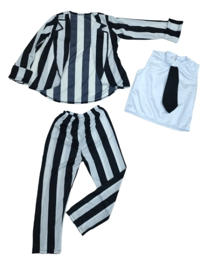 Disfraz Halloween O Día De Muertos Película Beetlejuice Para Niños 4 A 12 Años