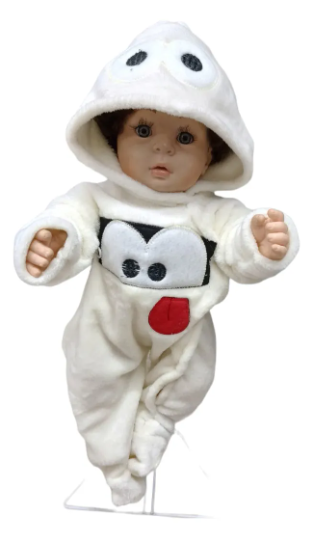 Mameluco Disfraz Halloween O Día De Muertos Bebé Mod. Fantasma