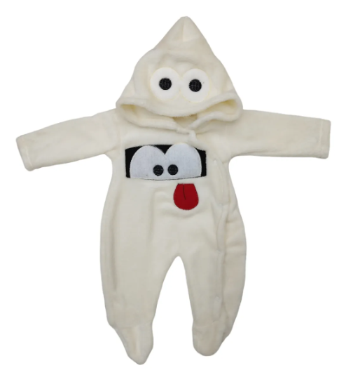Mameluco Disfraz Halloween O Día De Muertos Bebé Mod. Fantasma