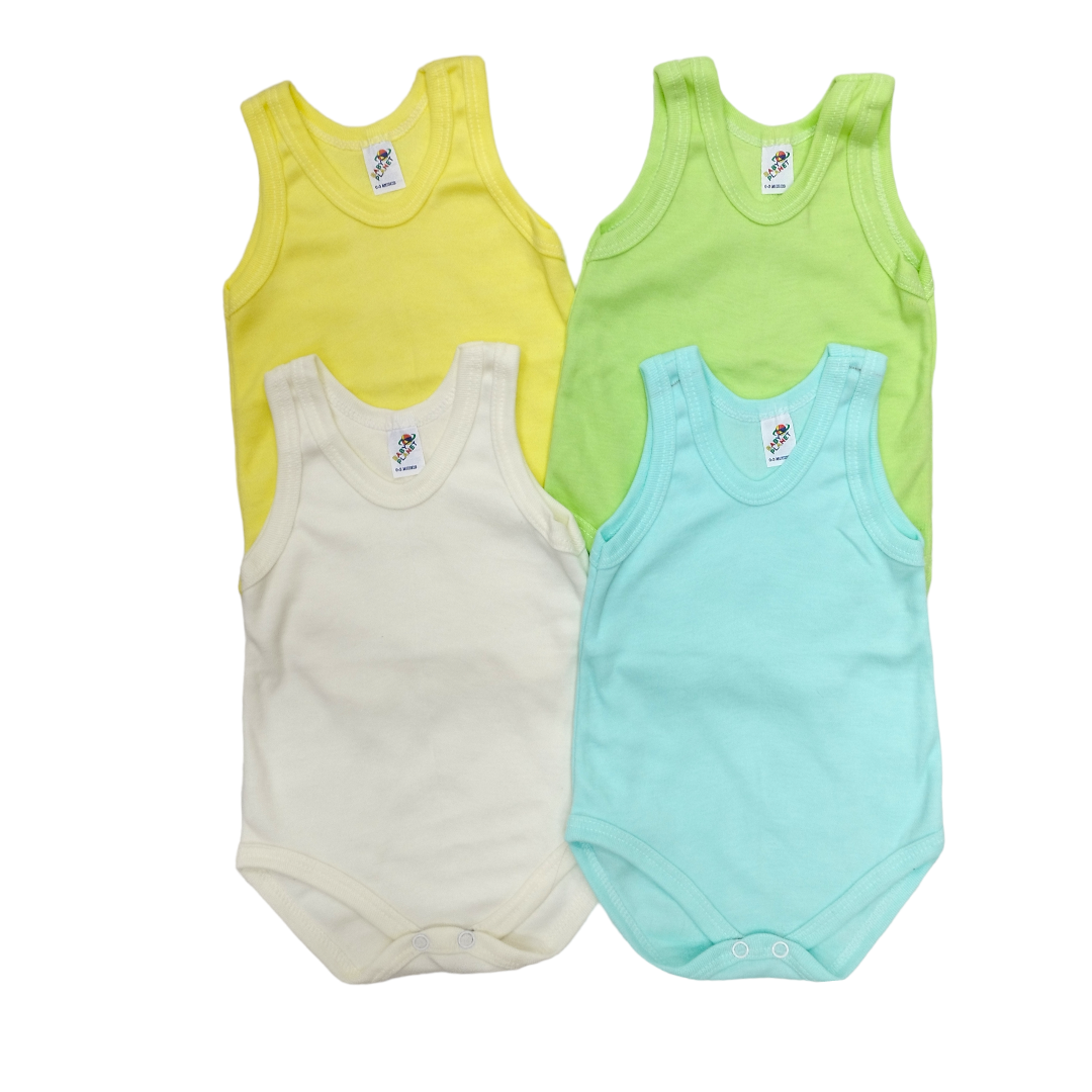 4 Pack Pañaleros Tipo Camiseta lisos o estampados para bebé tallas 0 hasta 48 meses