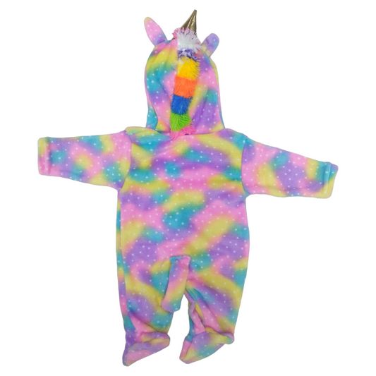 Mameluco o mono para bebé con tiernos bordados de UNICORNIO 3 a 9 meses