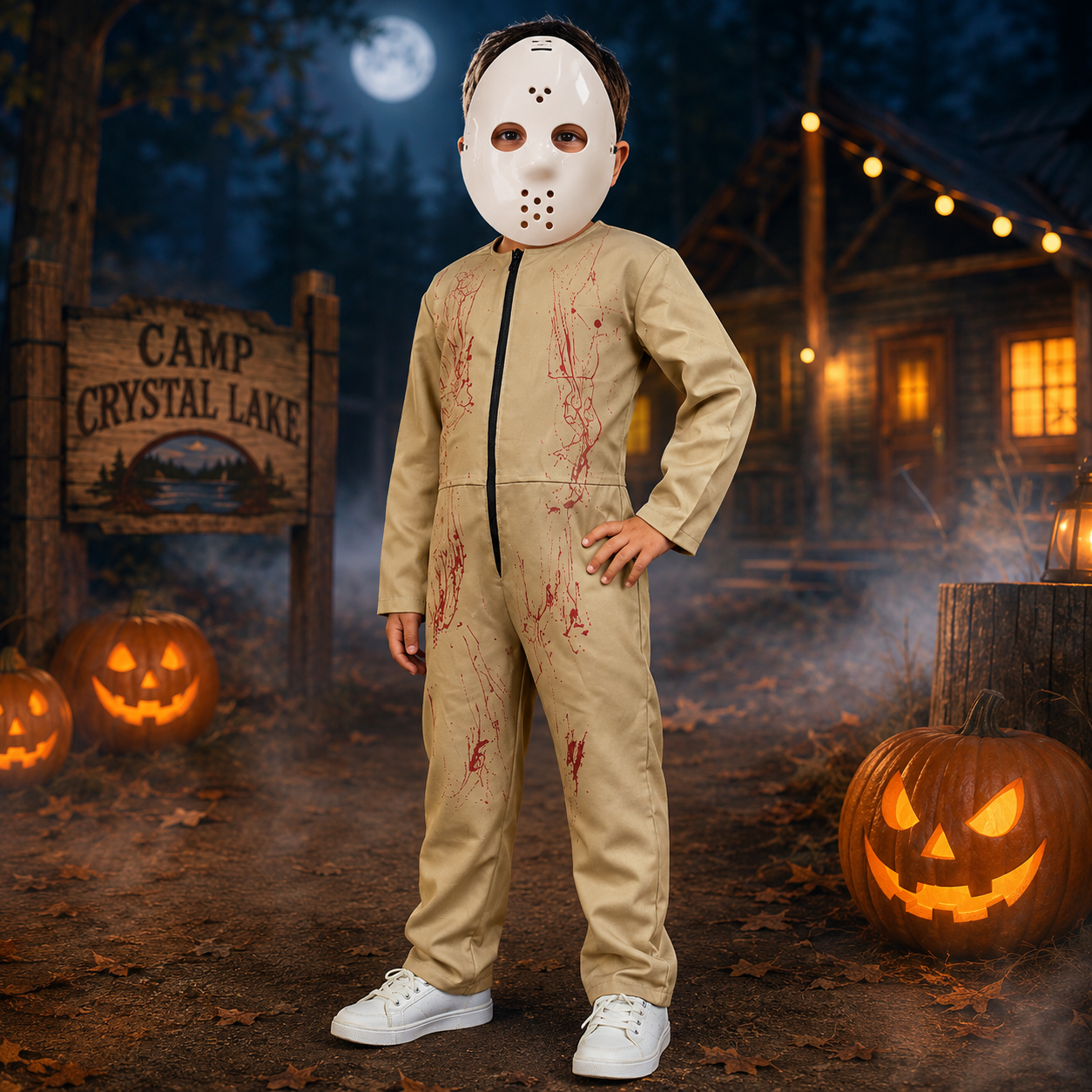 Disfraz Halloween O Día De Muertos Niños Mod. Jason 4 A 12a