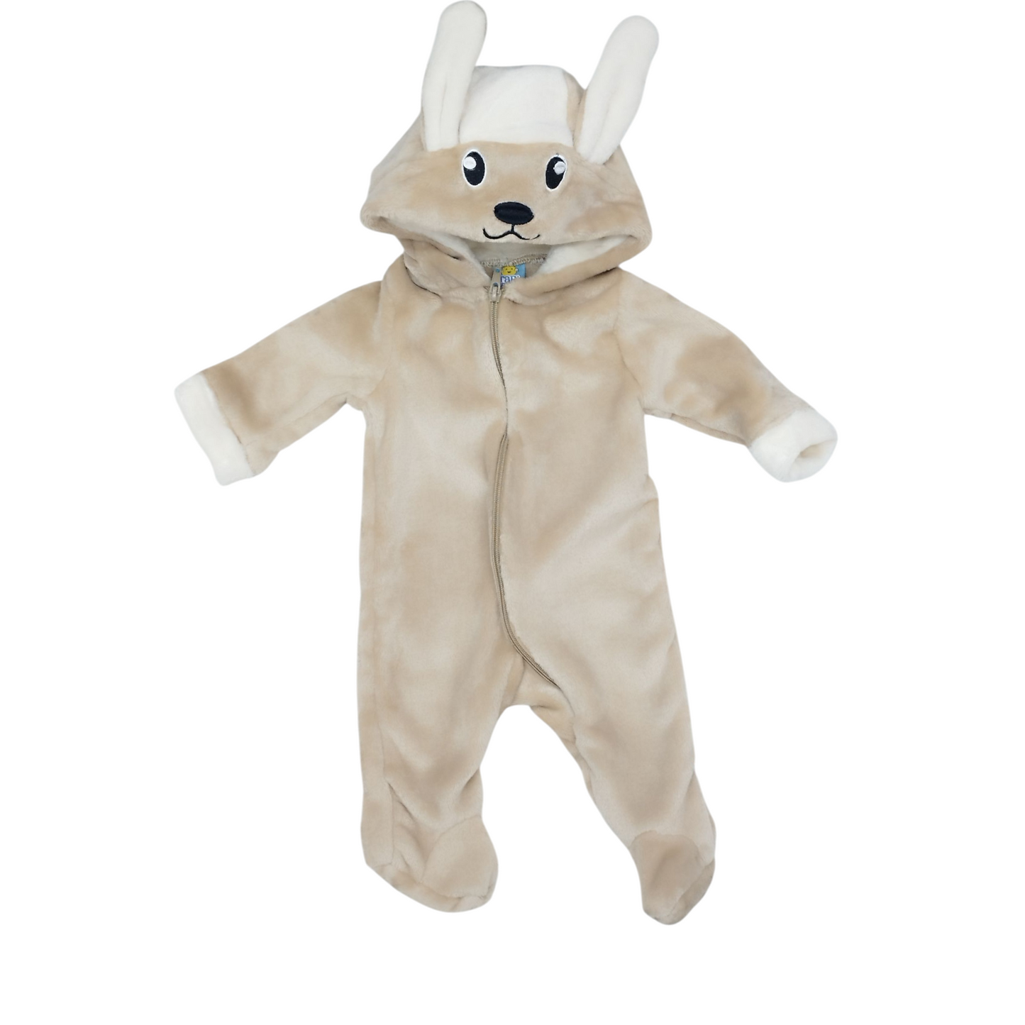 Mameluco Unisex Tabi Tas Afelpado Color Camel | 0 a 9 Meses