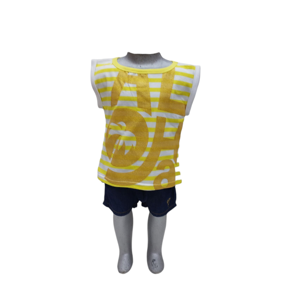 Conjunto Niña 3 Pzs 2-6 Años: Blusas y Short Mezclilla Bordado Palmera