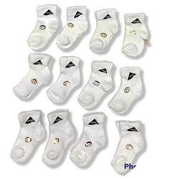 Paquete con 12 pares de tines para bebés y niños (24 pzas en total)