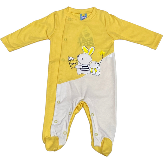 Mameluco Ligero con broches al frente CONEJO Y OSO Bebé Niño