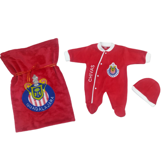 Kit Bienvenida Cobija y almohada, Fútbol Mexicano Chivas, Bebé