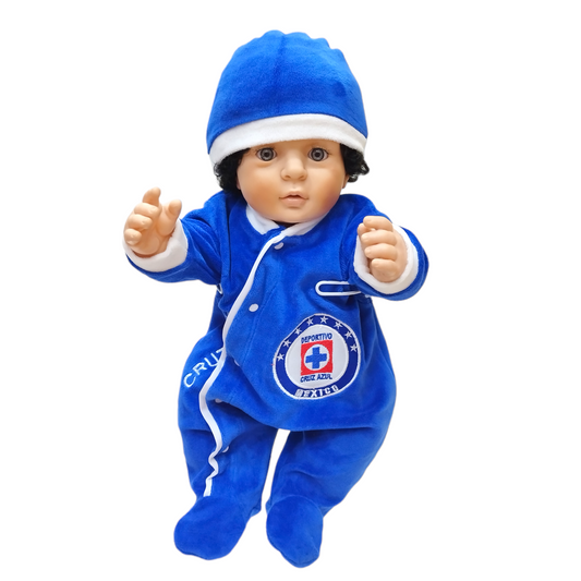 Kit Bienvenida Cobija, almohada, Fútbol Mexicano Cruz Azul, Bebé