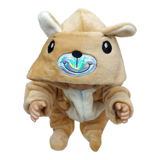 Mameluco o mono para bebé con tiernos bordados de OSITO 3 a 9 meses