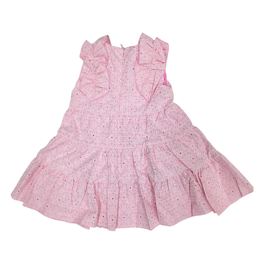 Vestido olanes con detalles en el hombro y fondo interior, 2-6 A