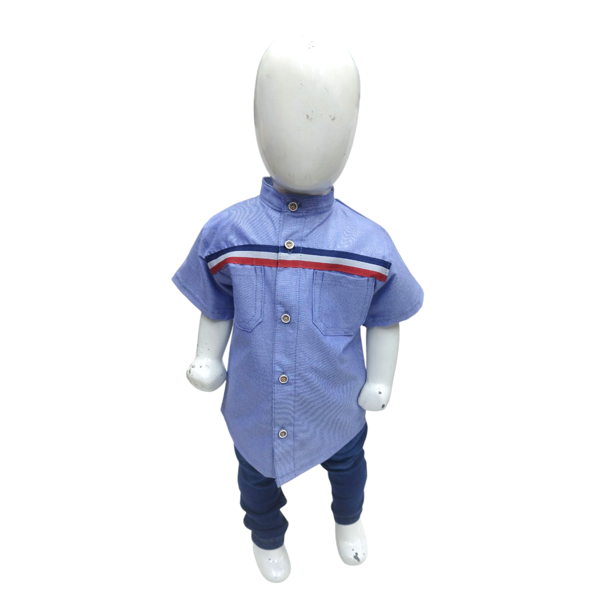 Conj. Niño 2-6 A: Camisa manga corta, Pantalón mezclilla