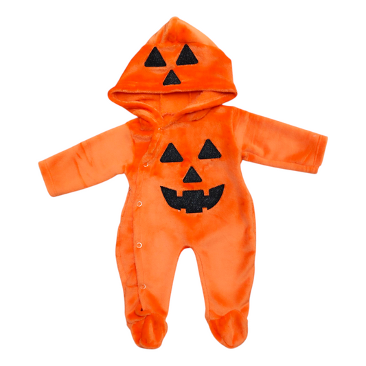 Mameluco Disfraz Halloween O Día De Muertos Bebé Mod. Calabacita