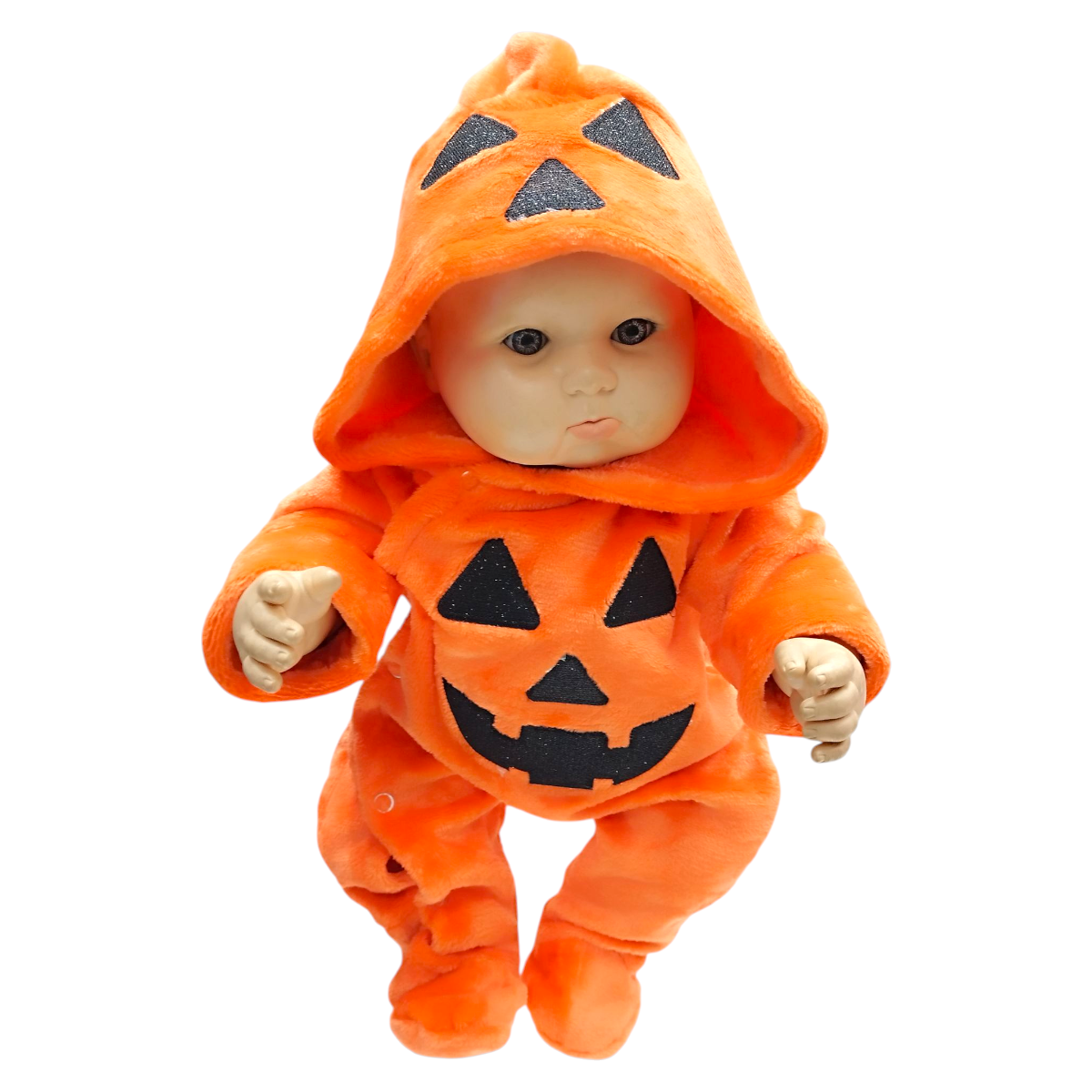 Mameluco Disfraz Halloween O Día De Muertos Bebé Mod. Calabacita