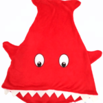 Costalito polar en forma de tiburón para bebé