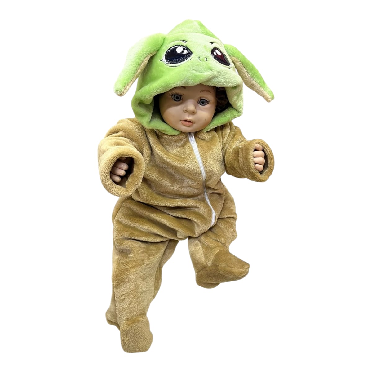 Mameluco Suave Y Bordado Baby Yoda Mandalorian Disney Bebé