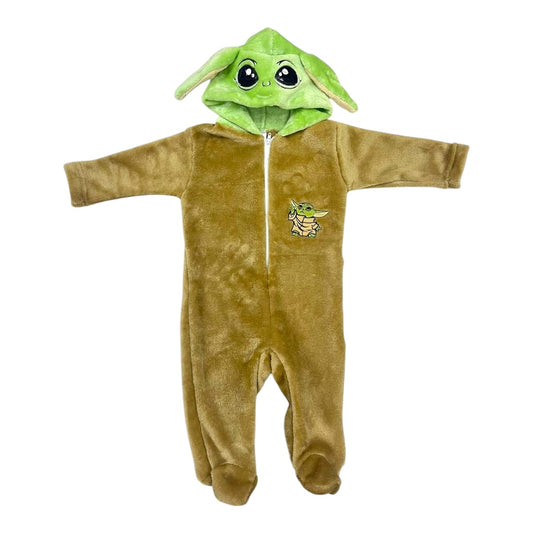 Mameluco Suave Y Bordado Baby Yoda Mandalorian Disney Bebé