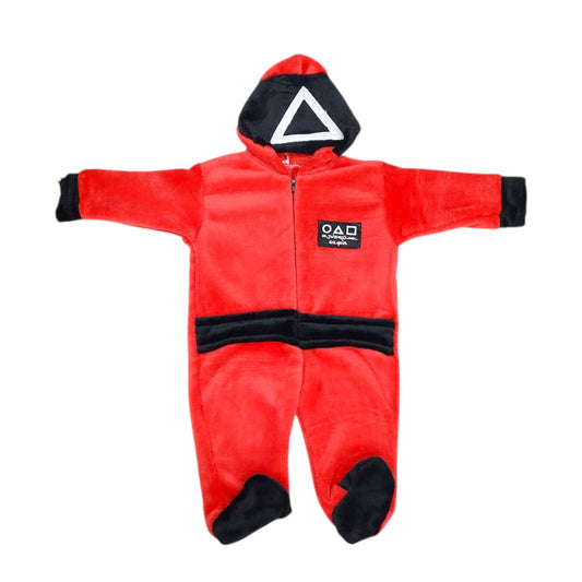 Mameluco Suavecito Y Bordado Juego Del Calamar Bebé 0 A 24 M