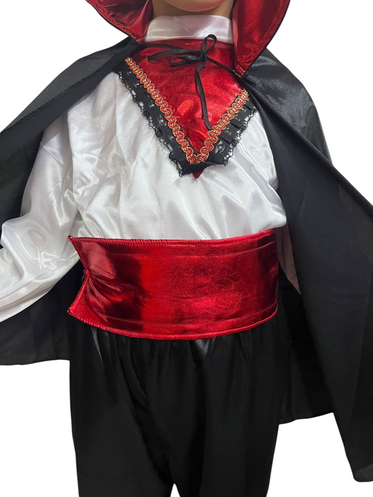 DISFRAZ HALLOWEEN O DÍA DE MUERTOS VAMPIRO O CONDE DRACULA PARA NIÑOS 2 A 12 AÑOS