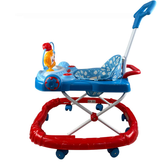 Andadera Monky con Bastón de Empuje y Juguetero Interactivo – Segura y Divertida para Primeros Pasos | 3 niveles altura