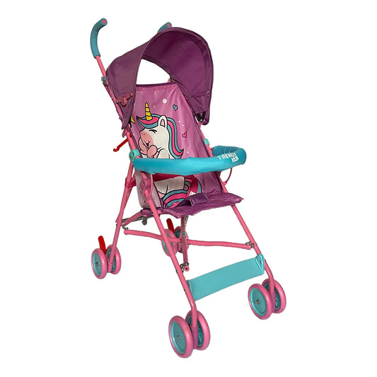 Carriola ligera de bastón DINOSAURIO con barra frontal y descansapies