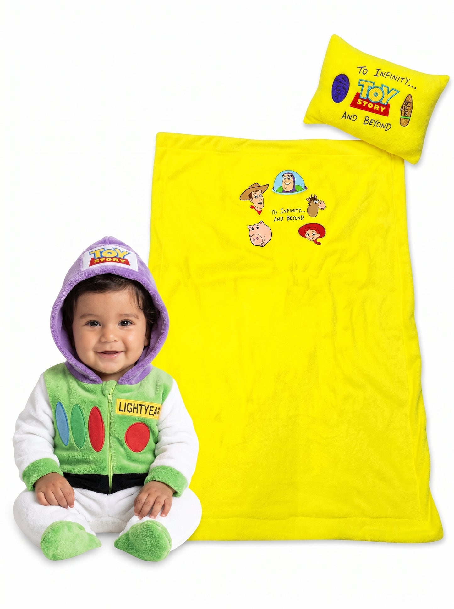 Set para Bebé Toy Story Mameluco, Cobija y Almohada