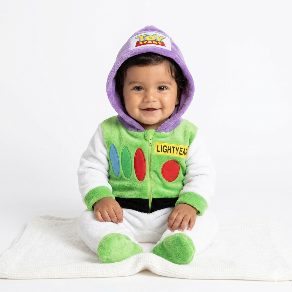 Disfraz Mameluco Suave Bordado Buzz Lightyear Toy Story para Bebé