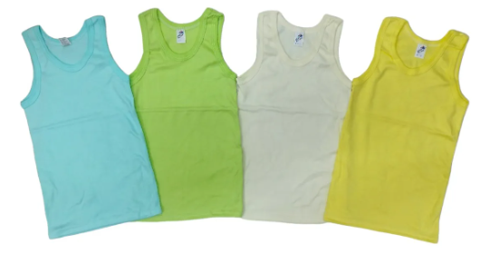 4 Pack Camisetas Lisas O Estampadas 100% Algodón 2 A 6 Años
