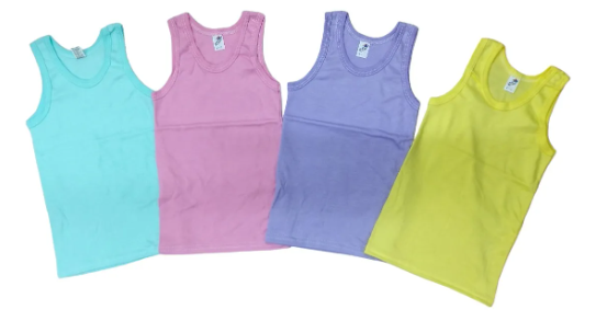 4 Pack Camisetas Lisas O Estampadas 100% Algodón 2 A 6 Años