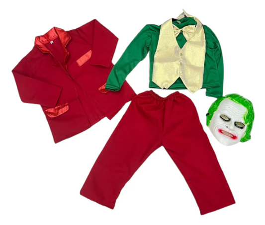 Disfraz Halloween O Día De Muertos Guasón Para Niños Desde 2 A 12 Años