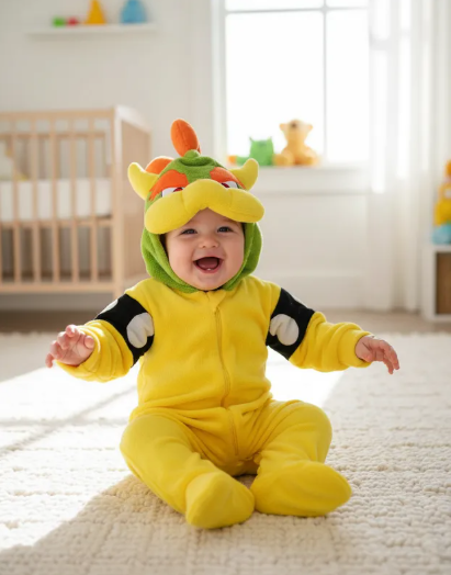 Disfraz Mameluco Villano Bowser Película O Juego Mario Bros