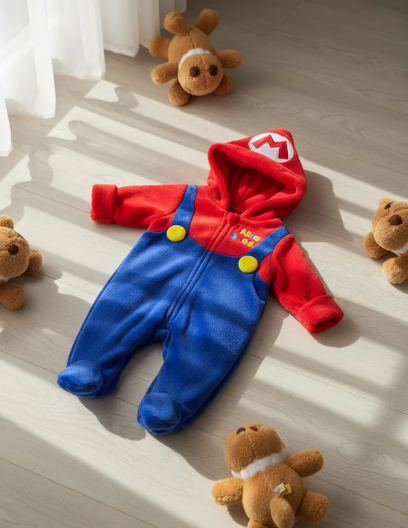 Disfraz Mameluco Suavecito Película Videojuego Mario Bros