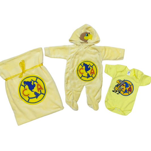 Kit Bienvenida Recién Nacido O Bebés, Fútbol Mexicano América