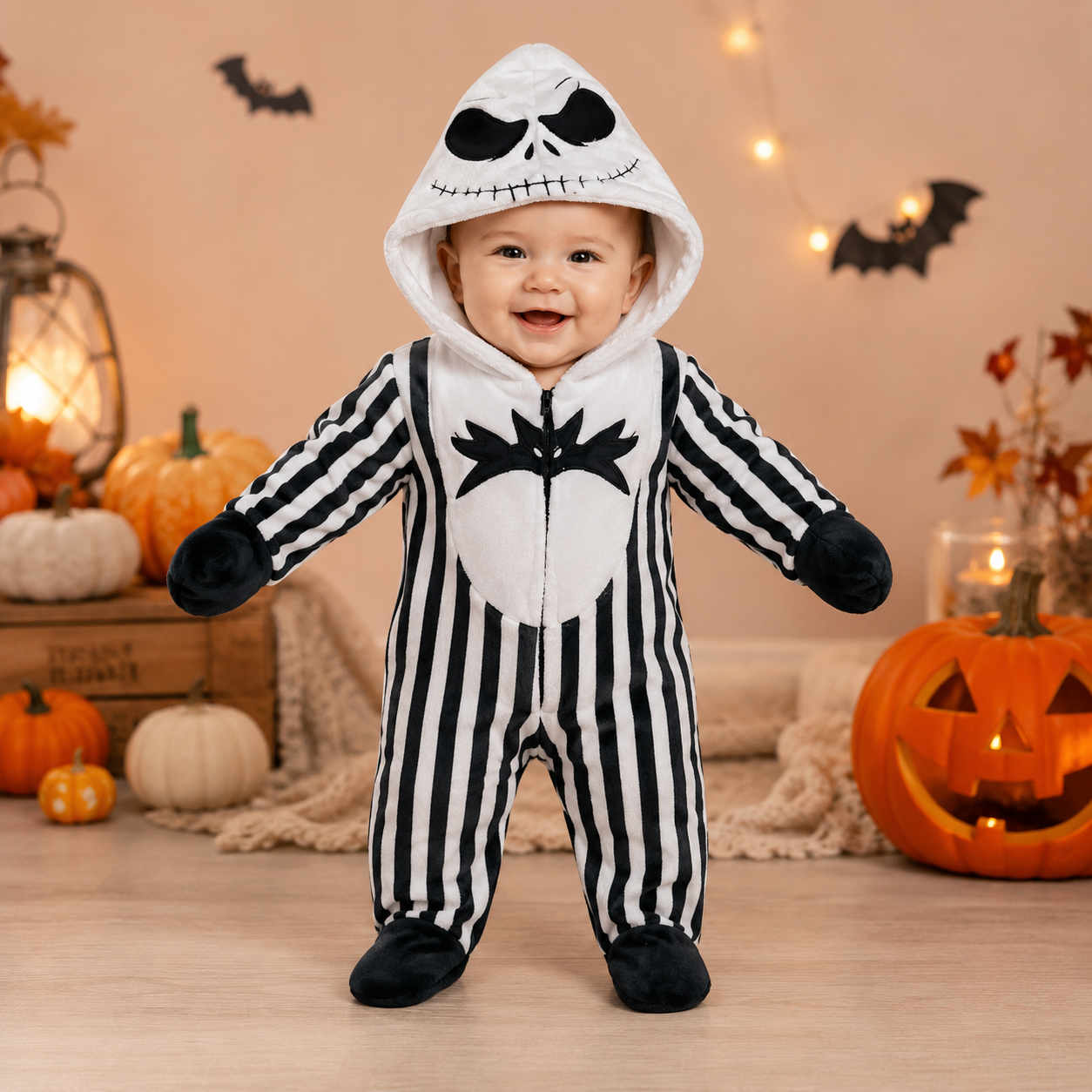 Mameluco disfraz halloween o día de muertos EL EXTRAÑO MUNDO DE JACK para bebé