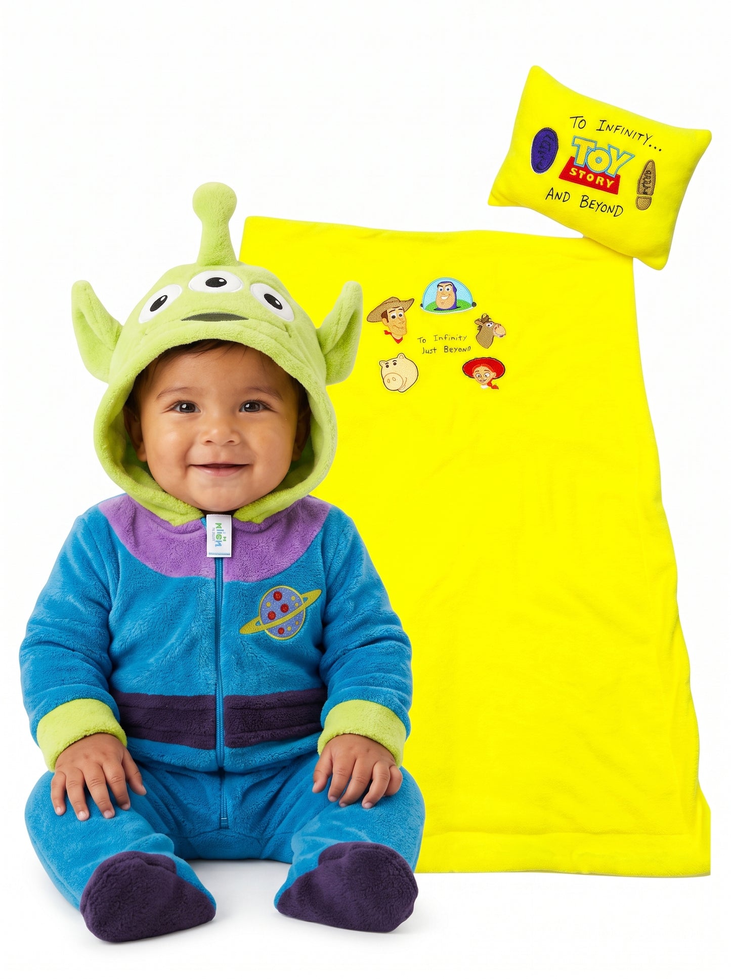 Set para Bebé Marcianito Toy Story Mameluco, Cobija y Almohada