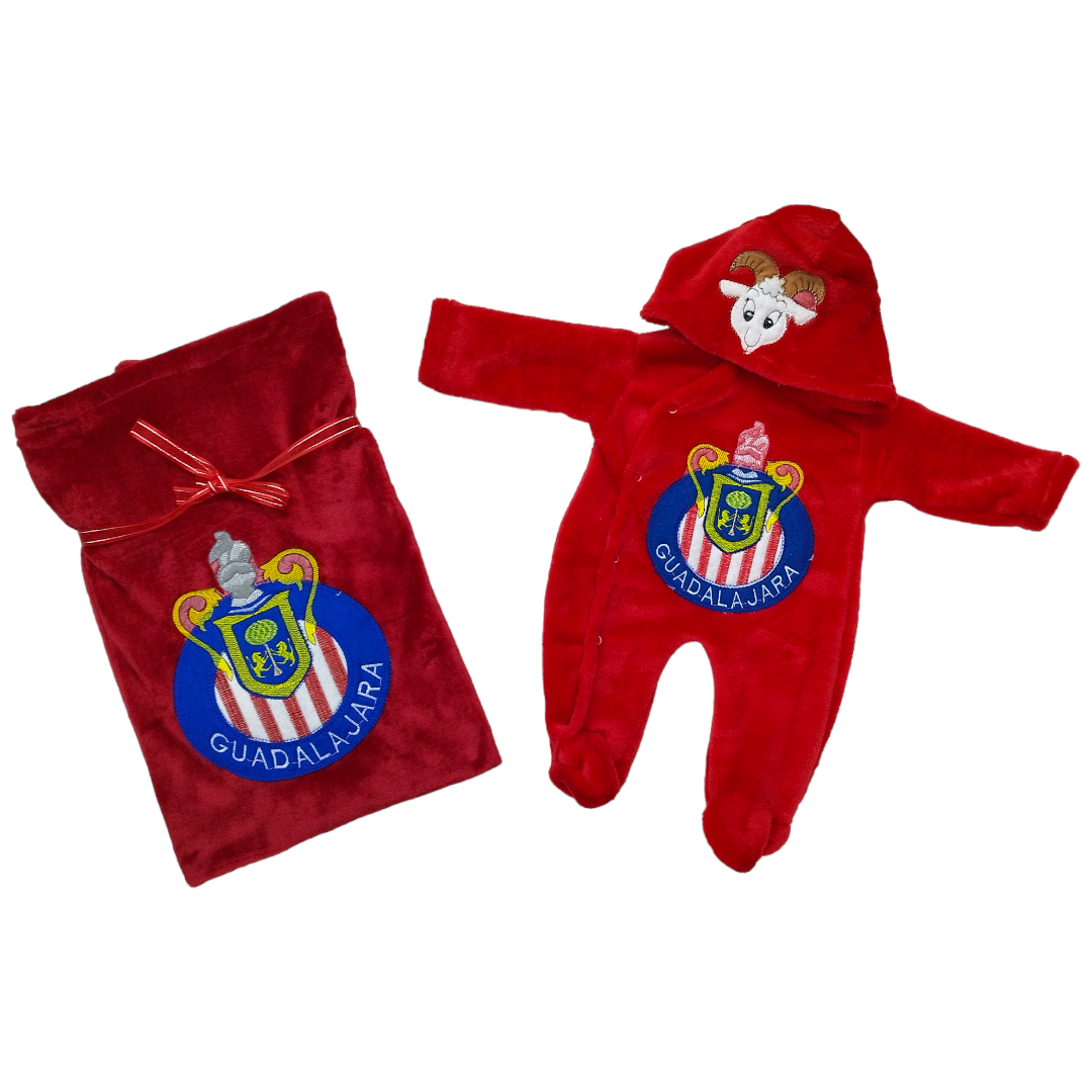 Kit Bienvenida Recién Nacido O Bebés, Fútbol Mexicano Chivas